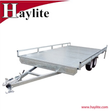 Completamente galvanizado Tandem Flat Trailer completamente estructura de soldadura para la venta